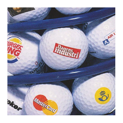Golfbolde med logo tryk