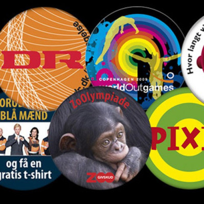 Badges med logo tryk