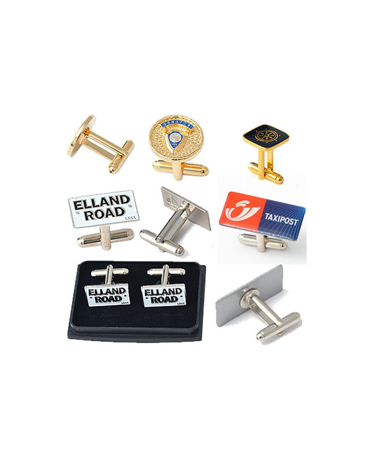 Manchetknapper med logo præg & tryk