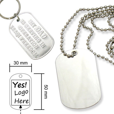 Dogtags med logopræg