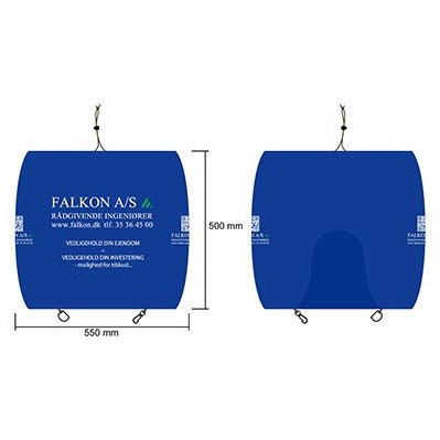 Cykelkurv betræk med reklametryk