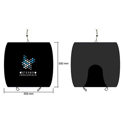 Cykelkurv betræk med reklametryk