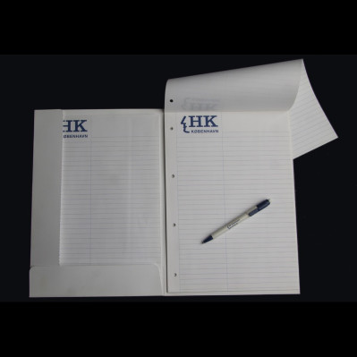 A4 blok med logo tryk