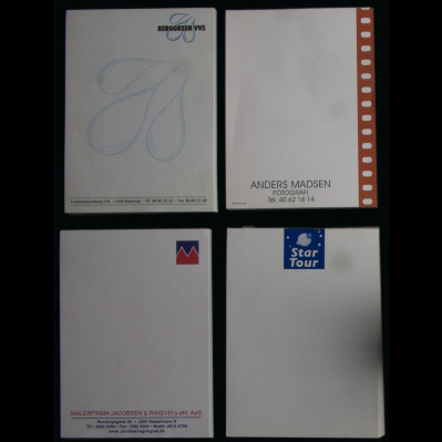 A6 blokke med logo tryk