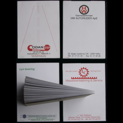 A6 blokke med logo tryk