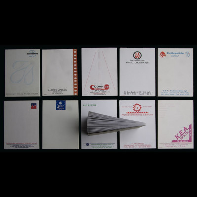 A6 blokke med logo tryk