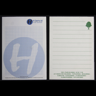 A6 blokke med logo tryk