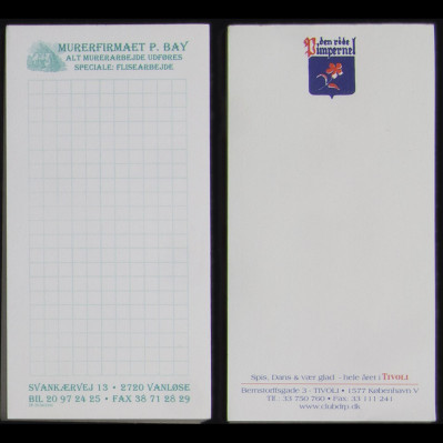 Tjenerblokke med logo tryk