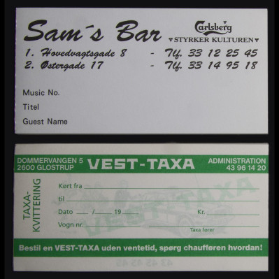 Tjenerblokke med logo tryk