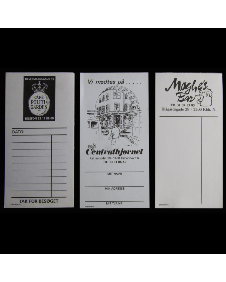 Tjenerblokke med logo tryk