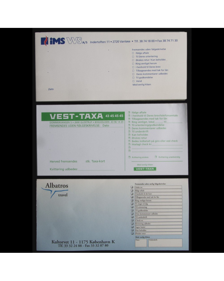 Regningsblokke med logo tryk