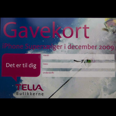 Gavekort med logo tryk