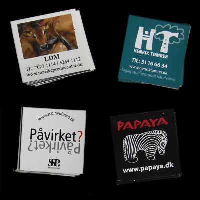 Reklamemagneter med logo tryk - mest solgte