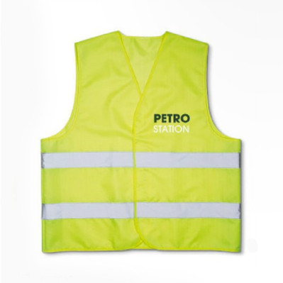 Reflex veste med logo tryk
