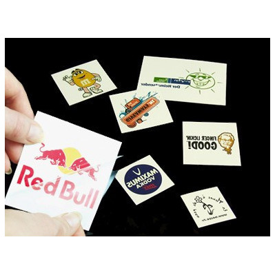 Reklametattoo med logo tryk