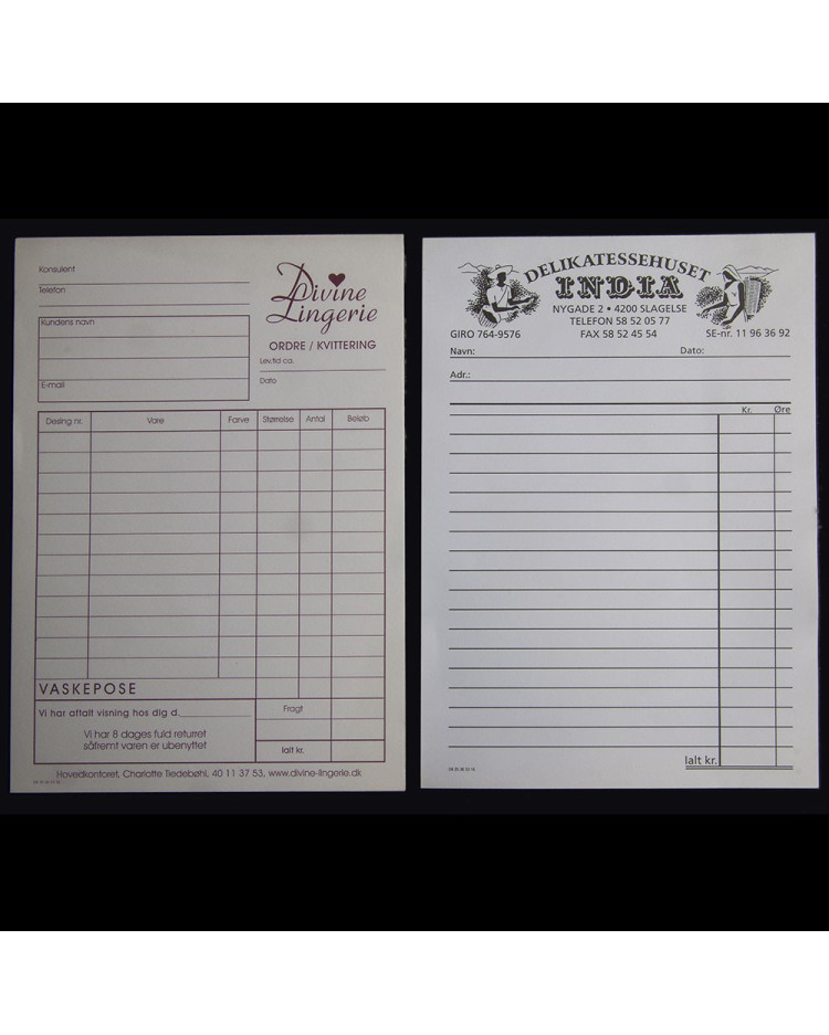 A5 blokke med logo tryk