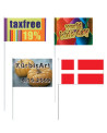 Flag med reklame logo tryk