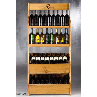 Vin emballage i træ med logo tryk