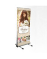 Udendørs roll-up banner stativer med logo tryk