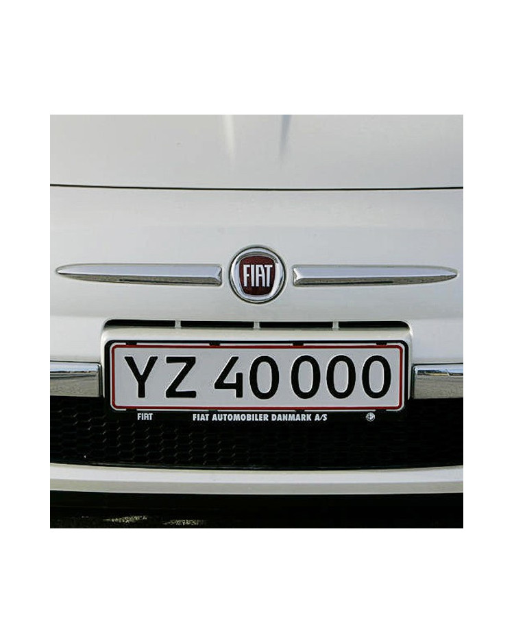 Nummerpladeholder med logo tryk