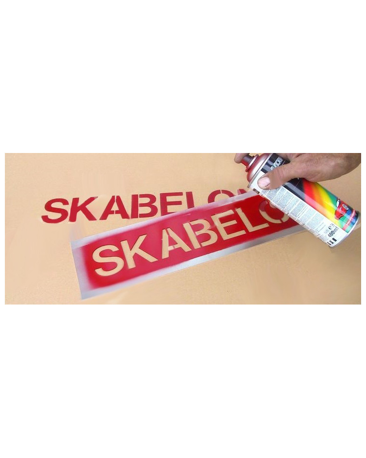 Sprøjteskabelon til logo på dine ting