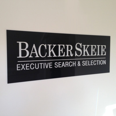 Acrylskilte med reklame logo tryk