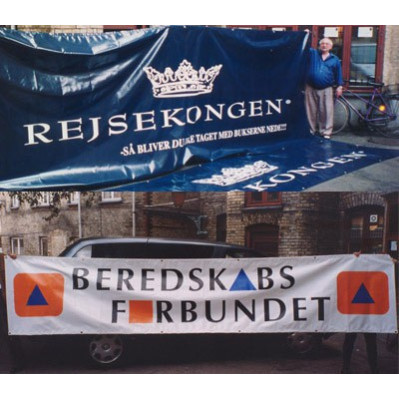 Bannere til ophængning med reklame