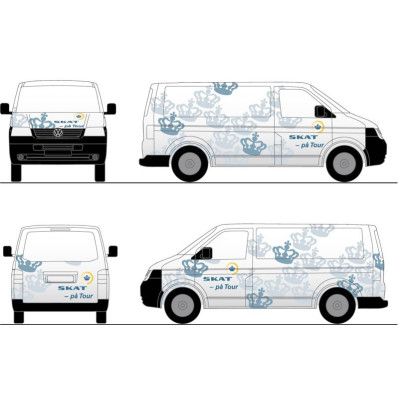 Bildekorationer med logo tryk