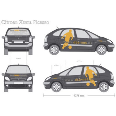 Bildekorationer med logo tryk