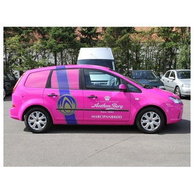 Bildekorationer med logo tryk