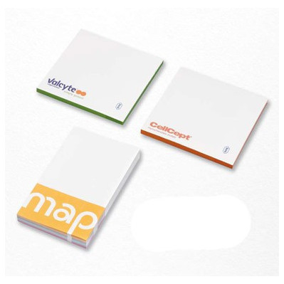 Memoblokke med logo tryk