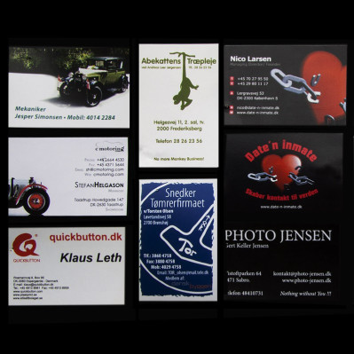 Visitkort med logo tryk