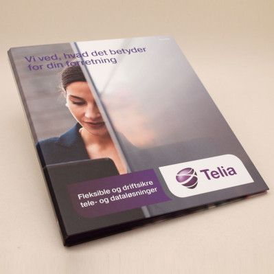 Plast ringbind og mapper med logo tryk