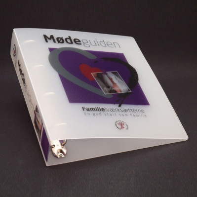 Plast ringbind og mapper med logo tryk
