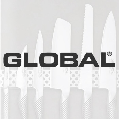 Global knive med reklame logo