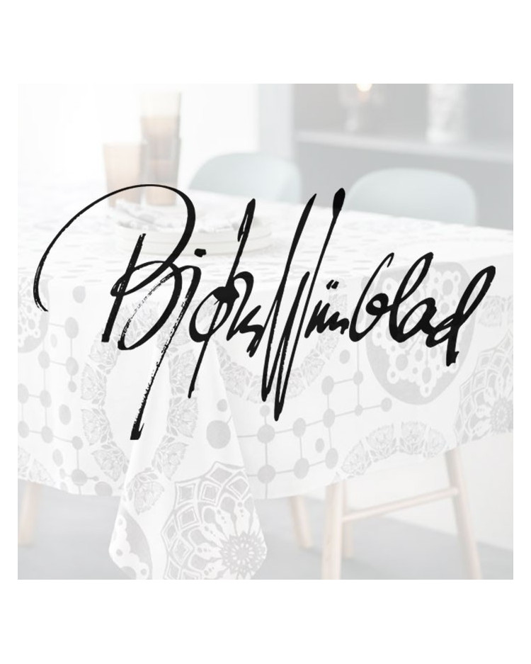 Bjørn Wiinblad med reklame logo