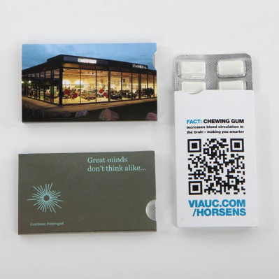 Tyggegummi æsker med logo tryk