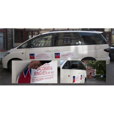 Magnetskilte til biler med logo tryk