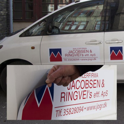 Magnetskilte til biler med logo tryk