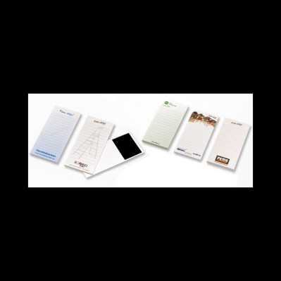 Magnet memoblokke med logo tryk
