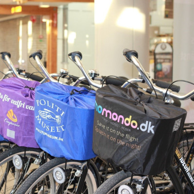 Cykelkurv betræk med reklametryk