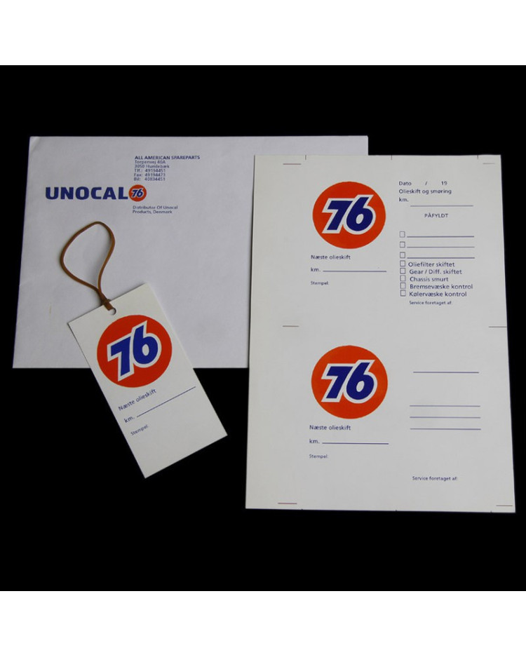 Olieservice kort med logo tryk