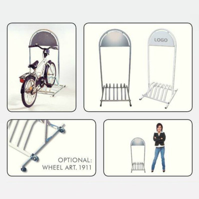 Cykelstativer med logo tryk 