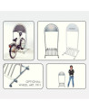 Cykelstativer med logo tryk 