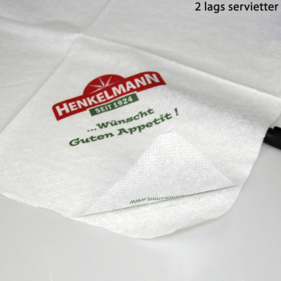 Servietter med reklame logo tryk