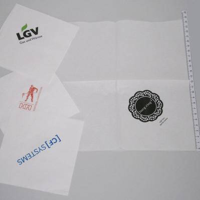 Servietter med reklame logo tryk