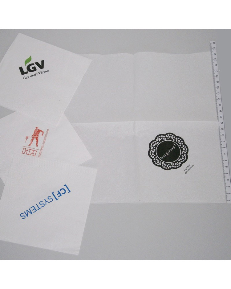 Servietter med reklame logo tryk