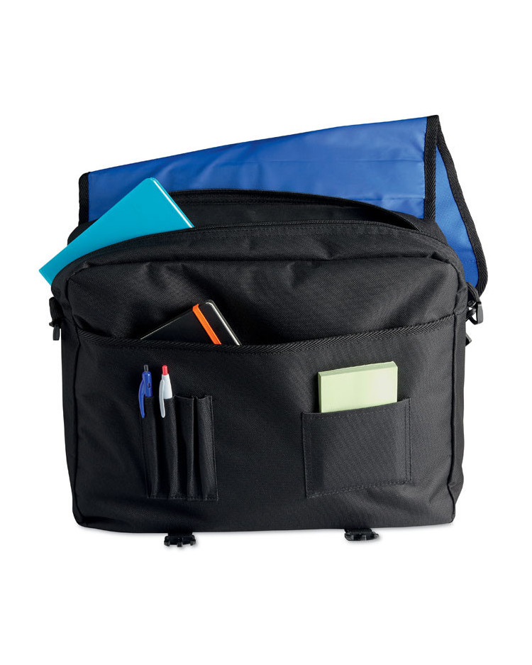 Flap bag med logo tryk 