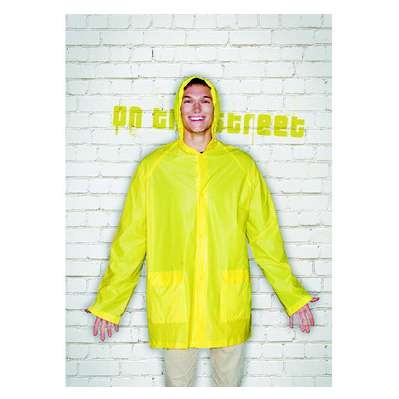 Reklame regnslag med tryk, regnfrakke, regn poncho, regntøj, regnjakke