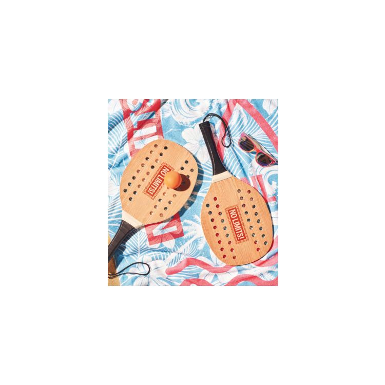 Strandspil med reklame logo tryk, strand tennis med reklame